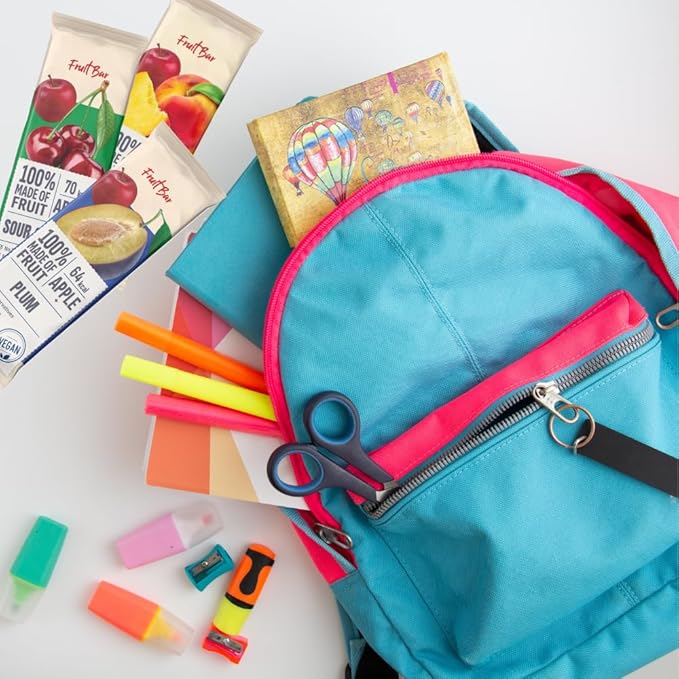 Fruit Snacks Bar by Chaylak, Fruit Leather Variety Pack, 100% Natural, No Sugar Added, Gluten-Free, Vegan, Healthy On-the-Go Snack for Adults & Kids – Assorted Real Fruit Flavors, Bulk 0.70 oz x 25