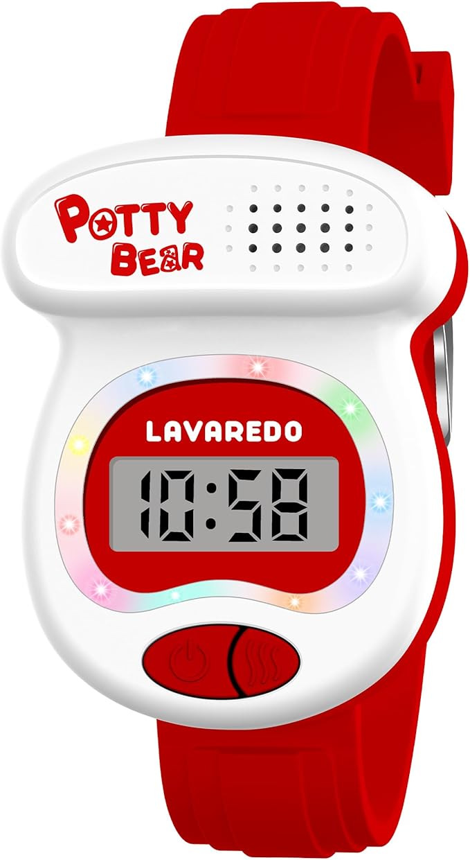 Kids Watch Potty Training Watches for Boys and Girls, Potty Timer Toilet Shape and LED Colorful Lights, Music Reminds Kids It's Time to Go to The Bathroom, Fun Gift for Moms and Toddlers