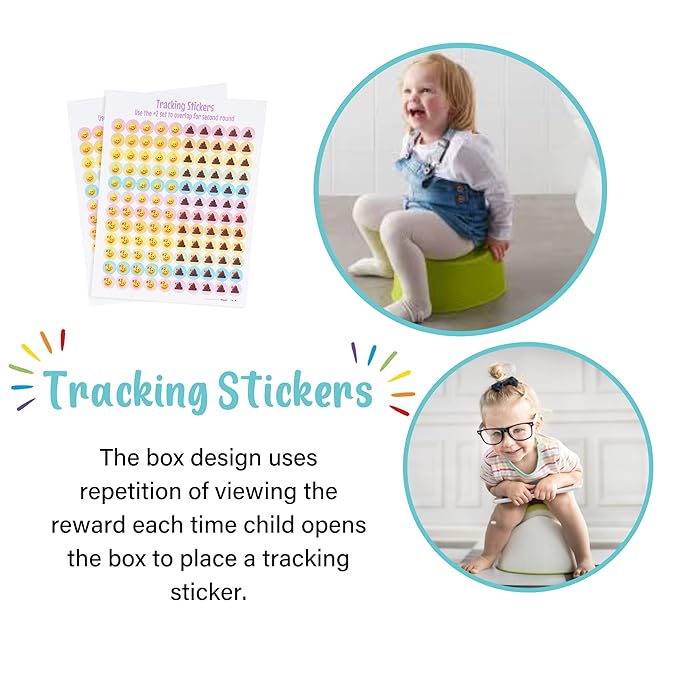 Potty Training Rewards Kit - All-in-One Potty Training Chart with 14 Rewards, Educational Toys & E-Book for Toddlers Boys & Girls