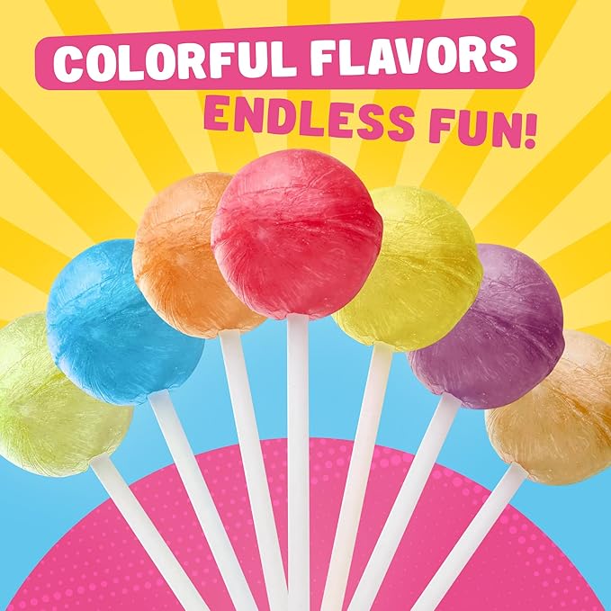 DUM DUMS Original Mix Lollipops 1 lb – Bulk Bag, Suckers Hard Candy, Gluten Free Candies, Assorted Flavors, Individually Wrapped Pops (62 Pieces)