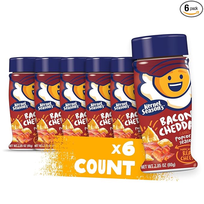 Kernel Season's Popcorn Seasoning, Bacon Cheddar, 2.85 Ounce (Pack of 6)