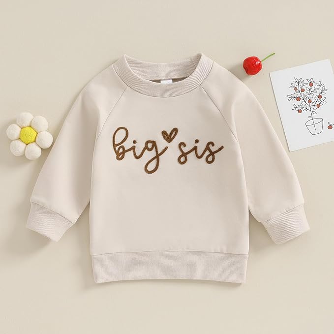 Twopumpkin Baby Toddler Girl Boy Sweatshirt/Romper Long Sleeve Sister Brother Matching Outfit Newborn Clothes