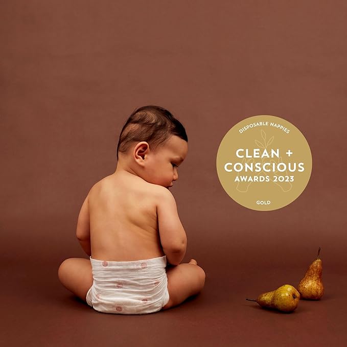 Joonya Baby Diapers, Size 1 XS (4-9 lb) - 1 Bag of 32 - New Range - NonToxic, Eco-Friendly, Ultra Slim, Overnight Use - Made in Denmark