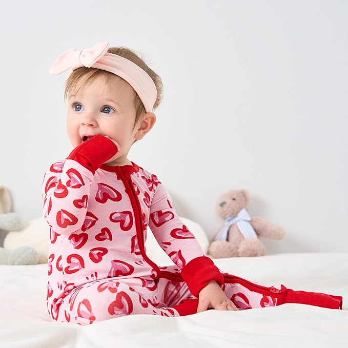 pureborn Baby Infant Boys Girls Sleeper Snug Fit Viscose from Bamboo Pajamas 0-24 Months