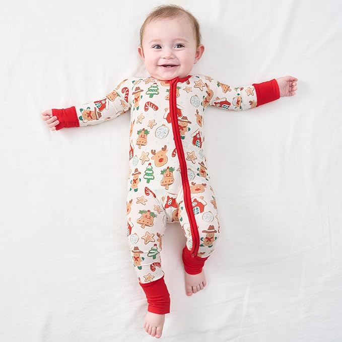 pureborn Baby Boys Girls Sleeper Snug Fit Viscose from Bamboo Pajamas 0-24 Months