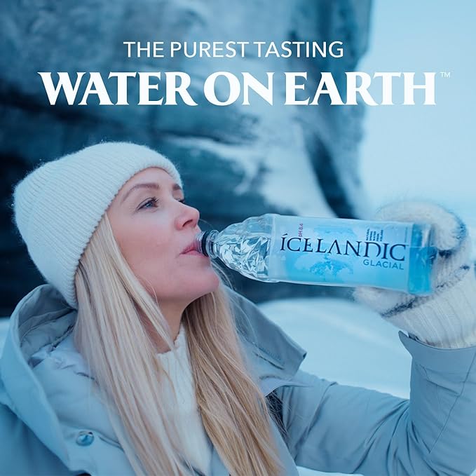 Icelandic Glacial Natural Spring Alkaline Water, 11.16 Fl Oz (30 Count)