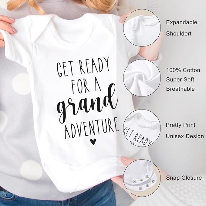 Pregnancy Announcement for Grandparents - Pregnancy Reveal Ideas for Grandma Grandpa, Surprise Baby Announcement Gifts Set - Pregnancy Test Keepsake Box, Baby Onesie & Booties, Pregnancy Reveal Card