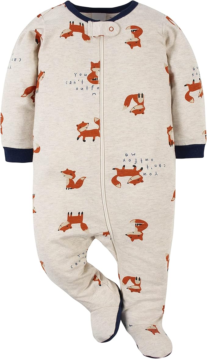Gerber Baby Boys' 2-Pack Footed Pajamas