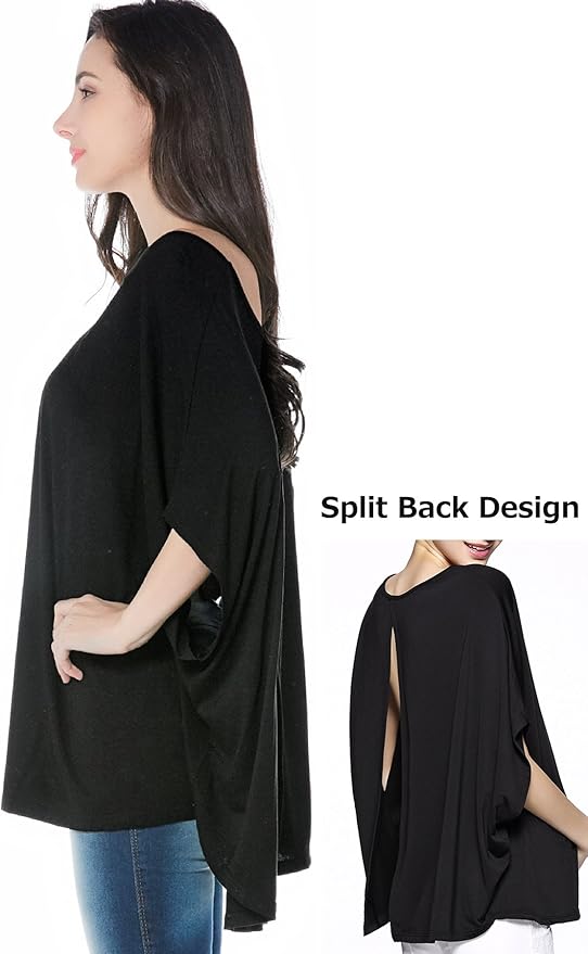 Smallshow Women's Nursing Top Maternity Poncho for Breastfeeding