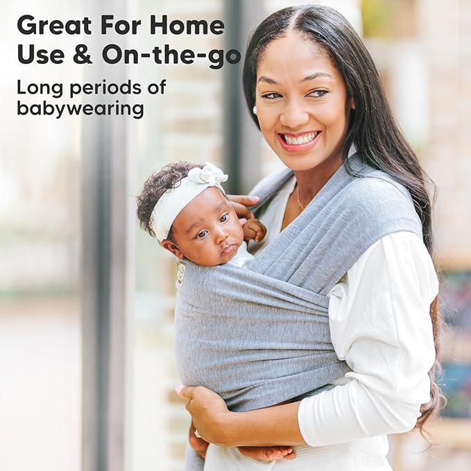 KeaBabies Baby Wrap Carrier - All in 1 Original Baby Carrier Newborn to Toddler Sling, Easy to Wear, Hands Free Bonding, Lightweight, Breathable Infant Wraps (Terracotta)