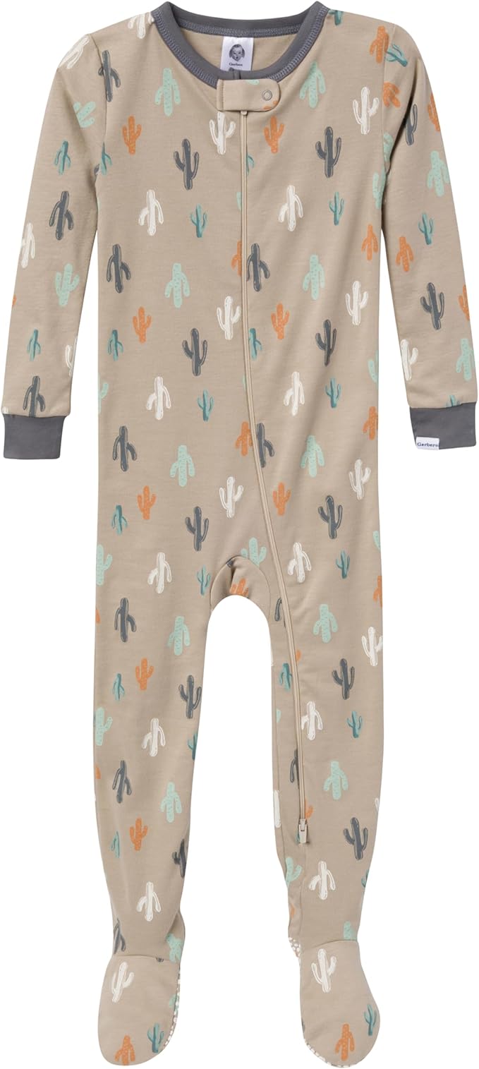 Gerber baby-boys Baby-boys 4-pack Footed Pajamas