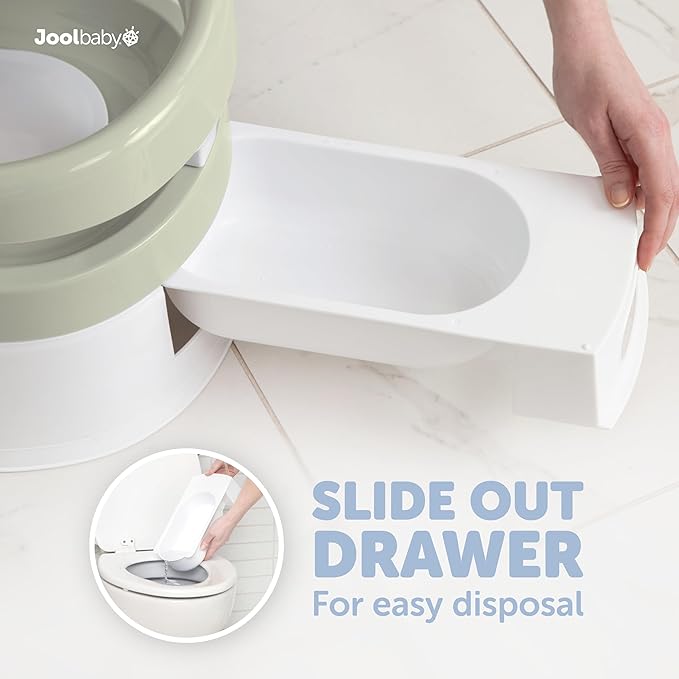 Jool Baby Potty Chair for Toddler Toilet Training - Splash Guard & Back Support (Sage)