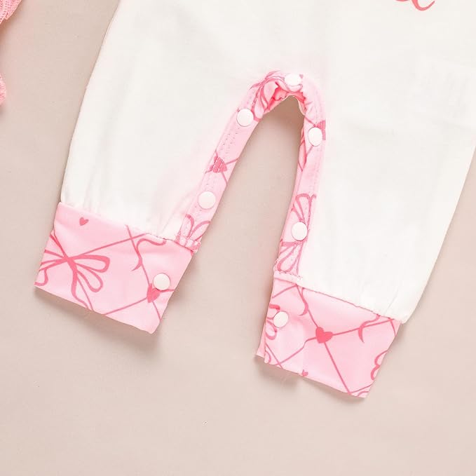 GRNSHTS Newborn Baby Girl Romper Infant Letter Print Jumpsuit Floral Bodysuit+Hat+Headband+Gloves Coming Home Clothes Outfits