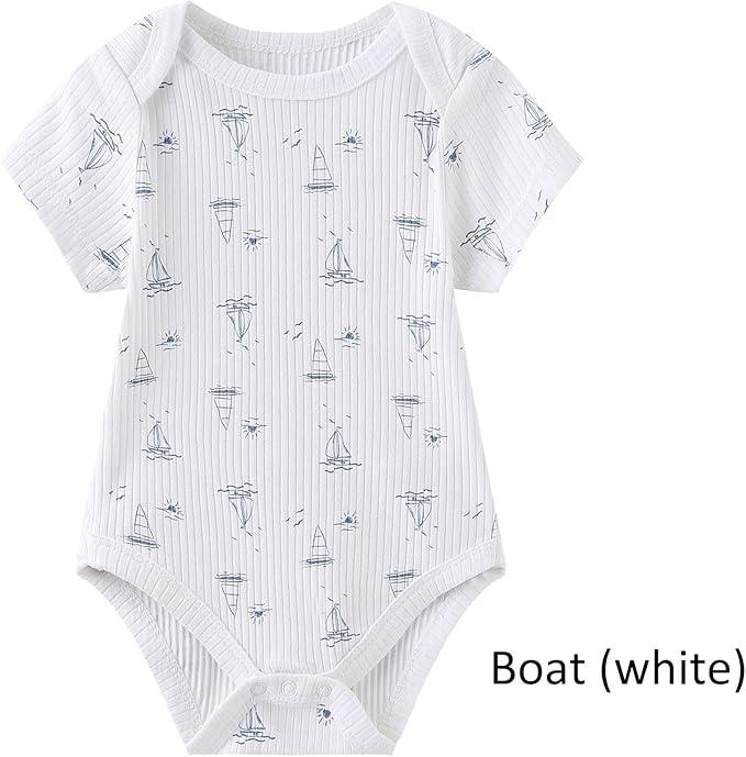 Baby Bodysuit Boy Girl Clothes Soft Newborn Infant Outfit Short Sleeve Romper