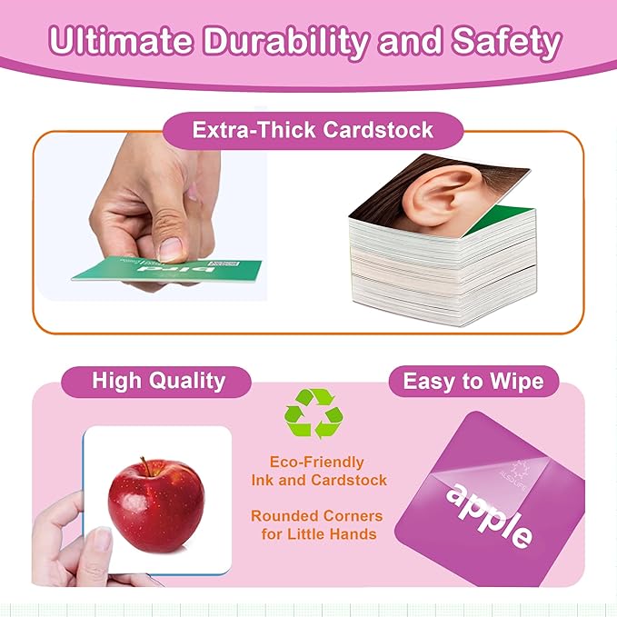 54 Advanced Word Noun Flash Cards for Kids 3-5, Vocabulary Cards with Pictures, | Toddler Flash Cards for Learning English Words| Seasons flashcards| ABA Therapy & Speech Therapy Materials