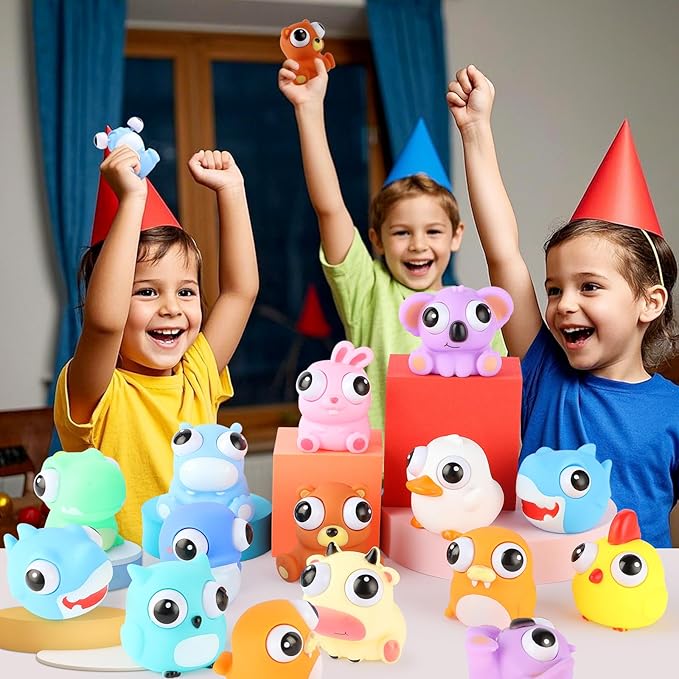 12 PCS Squeeze Toys Eye Popping Squeeze Toy Fidget Toys for Kids Party Favors for Kids 4-8 Back to School Gifts for Easter Basket Stuffers Party Favors Gifts
