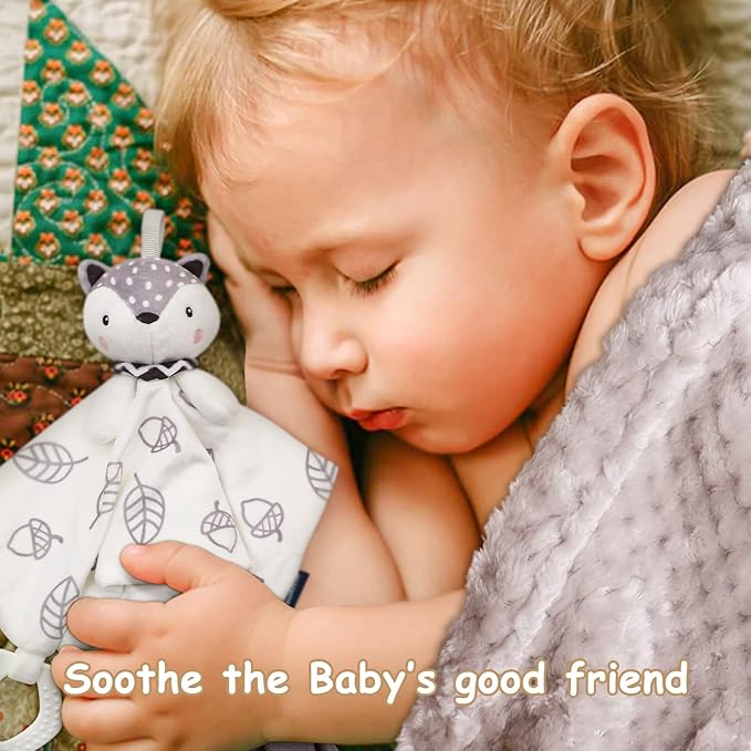 Baby Gift Set, Baby Shower Gifts Basket Newborn Blanket Baby Lovey Security Blanket, Funny Baby Bibs Socks & Greeting Card - Baby Gift Basket Newborn Shower Basket for Boys