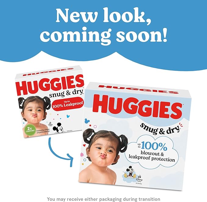 Huggies Snug & Dry Baby Diapers, Size 3 (16-28 lbs), 31 Ct
