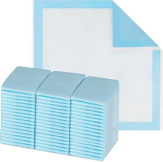 HALYARD Disposable Standard Underpads Incontinence Bed Pads, 23”x24” Lt. Blue-Comfortable Chucks Pads Disposable for Adults-Soft Bed Pads for Elderly Adult Patient 48820 - Pack of 50