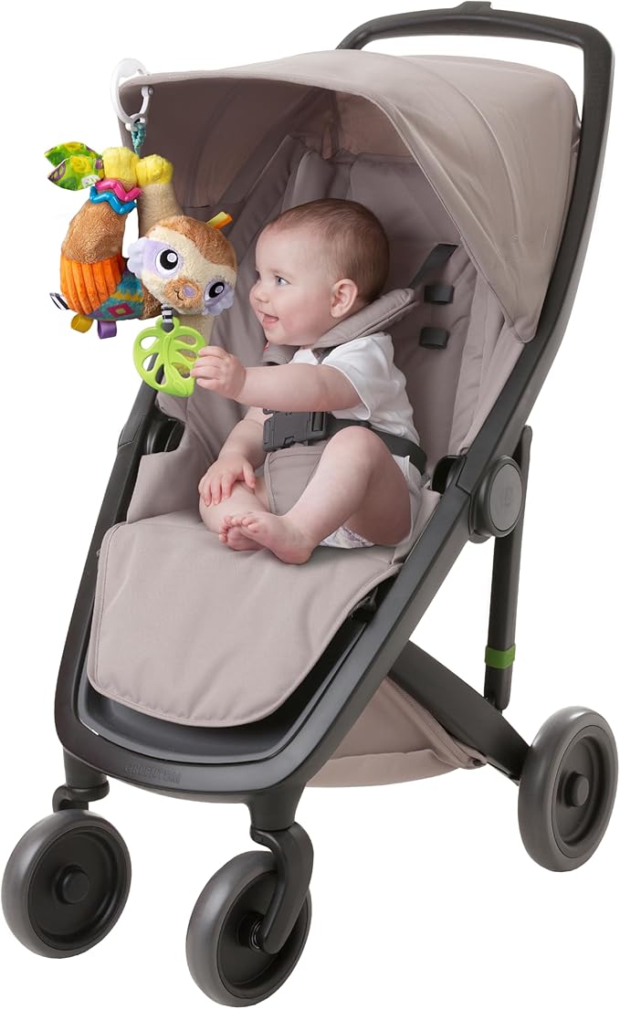Playgro Sensory Friend Salo Sloth Baby Toy - Interactive Rattle Toy for Baby Developmental Exploration - Soft Texture Stroller Toys for Babies Grasping & Fine Motor Skill - Ideal for 0+ Months Babies