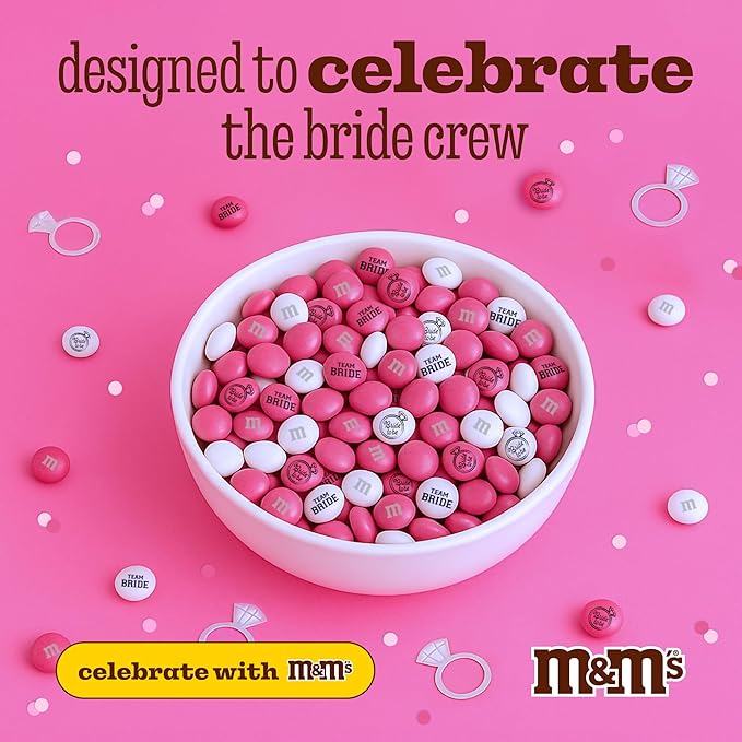 M&M’S WORLD Bachelorette Milk Chocolate Candy - 2lbs of Bulk Candy, Party Favors, Bachelorette Party Favors, Bridal Shower Gifts and More