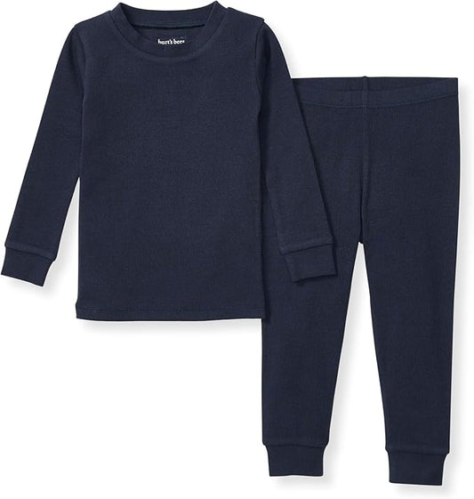 Burt's Bees Baby Boys' 2-Piece Long Sleeve Tee and Pants Organic Cotton Pajama Set