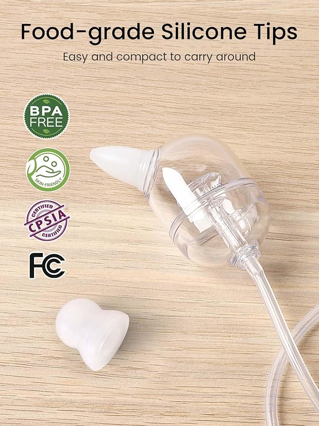 GROWNSY Electric Nose Suction for Baby, Hospital-Grade Nasal Aspirator with Night Light,Soothing Lullabies, Baby Nose Sucker with 9 Adjustable Suction Levels