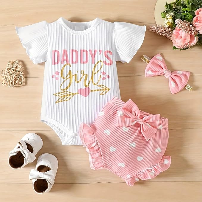 Baby Girl Clothes Infant Newborn Girl Summer Short Set Clothes