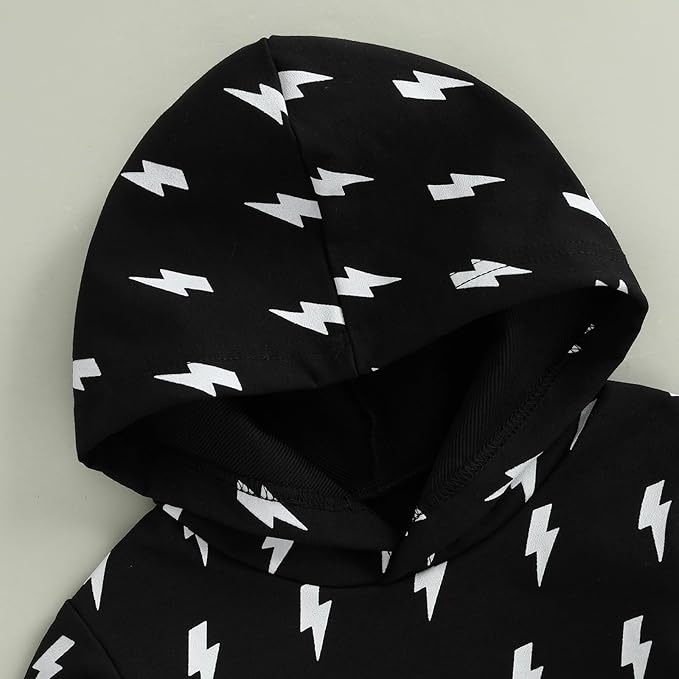 2Pcs Baby Boys Hoodie Tops Pants Set Dinosaur Deer Print Sweatsuit Fall Winter Outfits