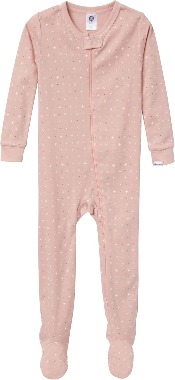 Gerber Unisex-Baby 2-Pack Footed Pajamas