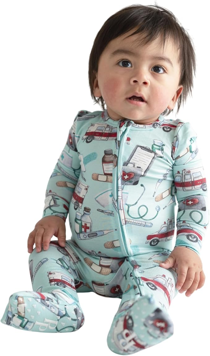 Posh Peanut Convertible Baby Sleepers - Girls Footless Baby Pajamas with 2 Way Zipper for Easy Diaper Changes