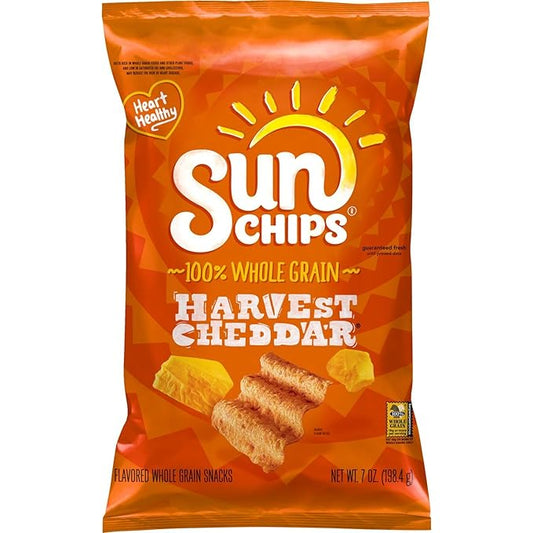 Sunchips Multigrain Snacks Harvest Cheddar, 7 Oz
