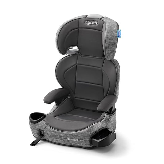 Graco TurboBooster 2.0 LX Highback Booster Seat with Latch System, Gannon; Infant to Toddler Transition car seat, Safe & Comfortable