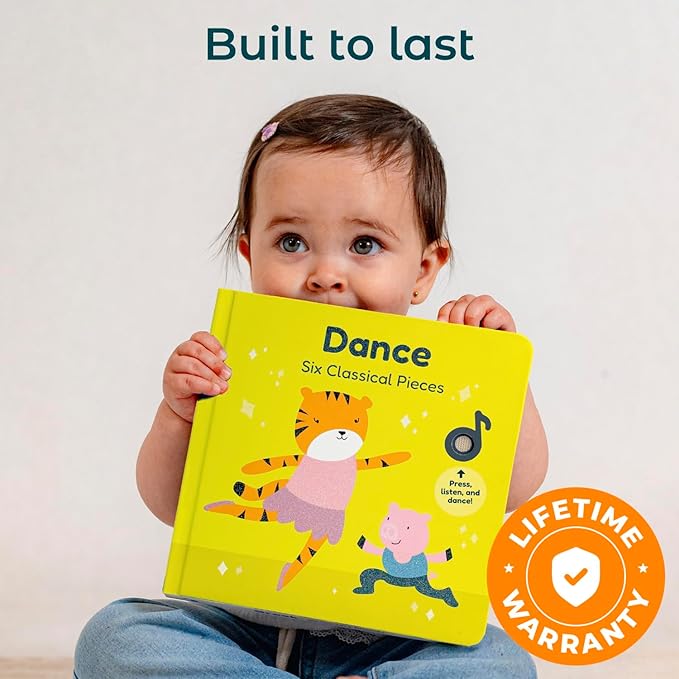 Cali's Books Dance to Classical Music Book Toddlers 1-3 Years Old - Nursery Rhymes Musical Book, Headphone Jack, Interactive Baby Sound Book, Singing Toy Children Girls, Learning Song Toy Toddler Boys