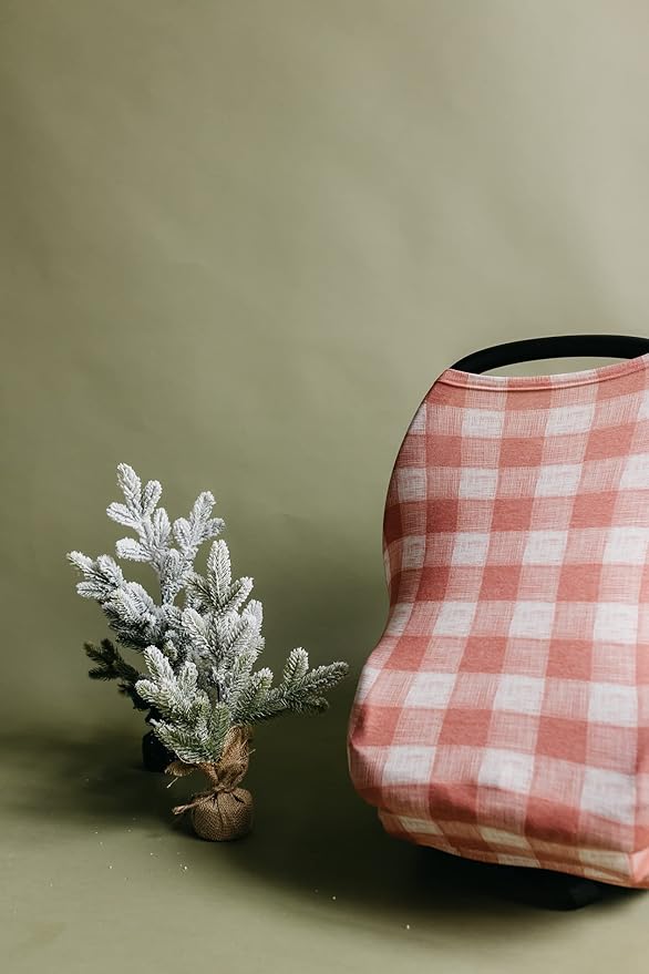 Baby Car Seat Cover Canopy and Nursing Cover Multi-Use Stretchy 5 in 1 Gift Ralphie by Copper Pearl