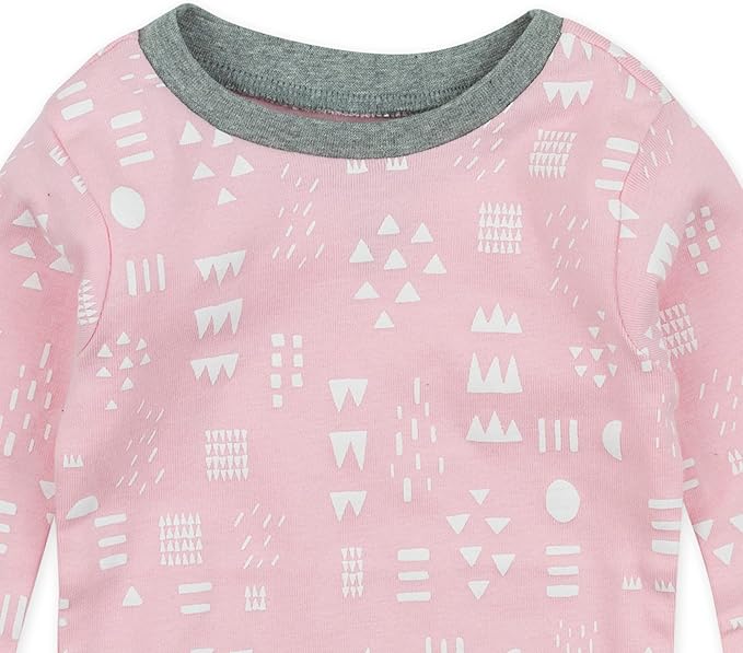 HonestBaby Classics 2-Piece Pajamas Sleepwear Pjs 100% Organic Cotton for Baby, Toddler, Kids