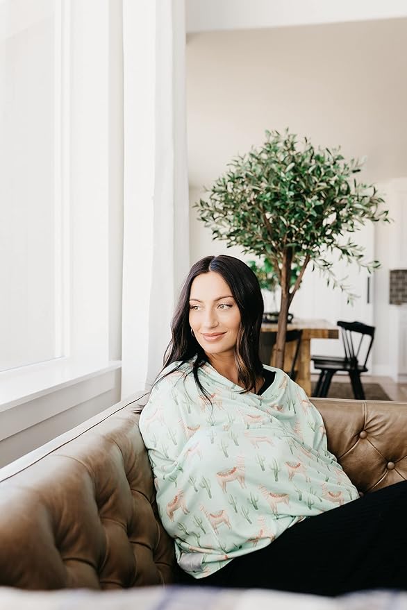 Copper Pearl Multi-Use Cover: Car Seat Covers, Nursing Cover, and Stroller Cover for Sun - Stretchy Fabric, All-Season Use, Stylish Designs, Easy Access for Moms - Cusco