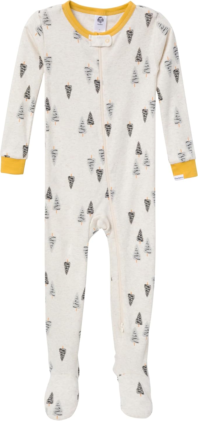 Gerber baby-boys Baby-boys 4-pack Footed Pajamas