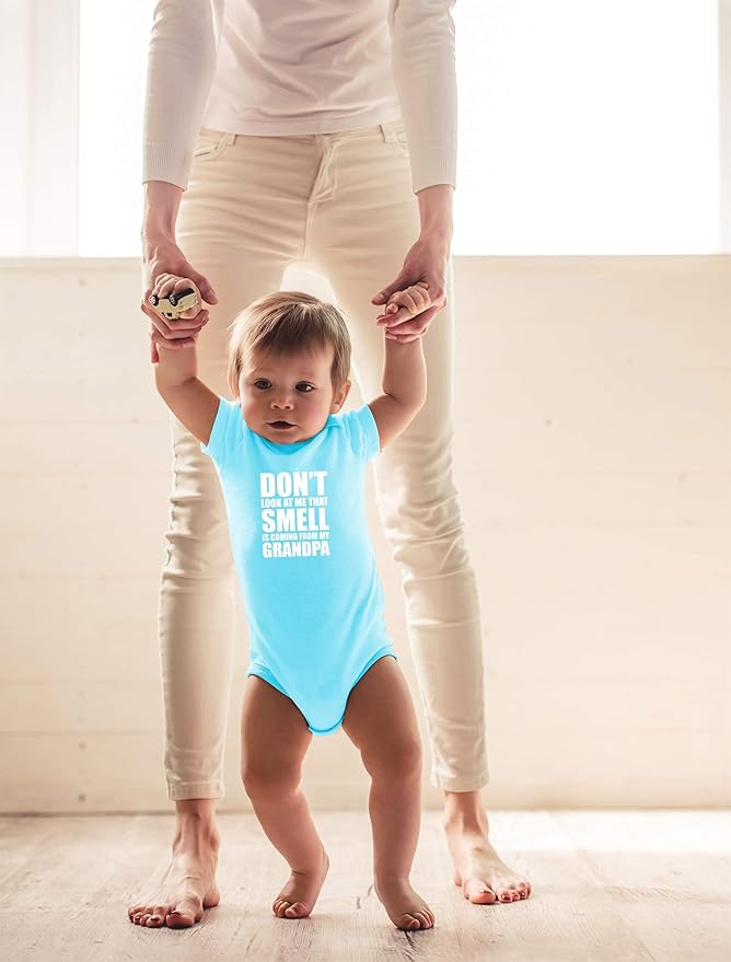 CBTwear Don't Look At Me, That Smell Is Coming From My Grandpa Baby Bodysuit - Newborn Unisex Clothes