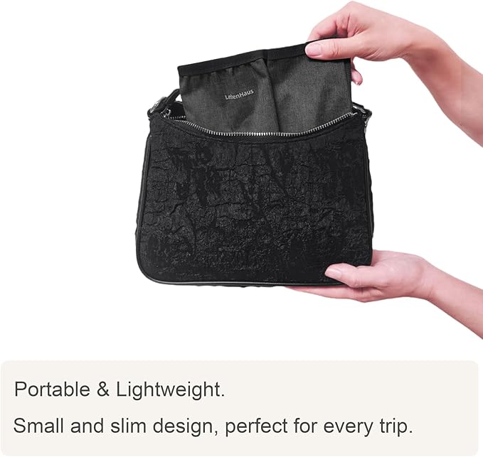 2 in 1 Luggage Cup Holder for Suitcase|Airplane Tray Table Carry on Hands Free Drink Carrier for Stanley Tumblers Coffee Beverage Organizer Gifts for Travelers (Black)