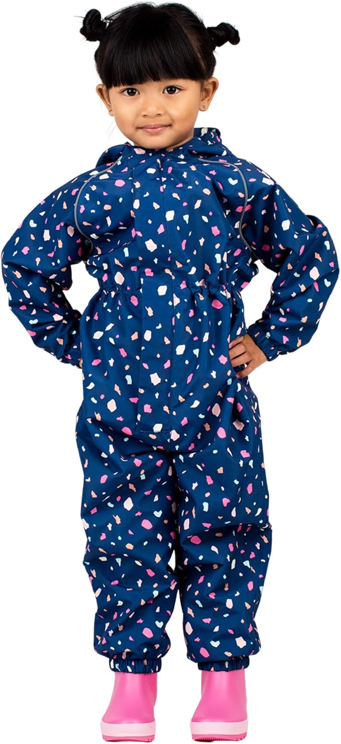 JAN & JUL Waterproof Rain Suit, Windproof Coveralls for Toddlers and Kids