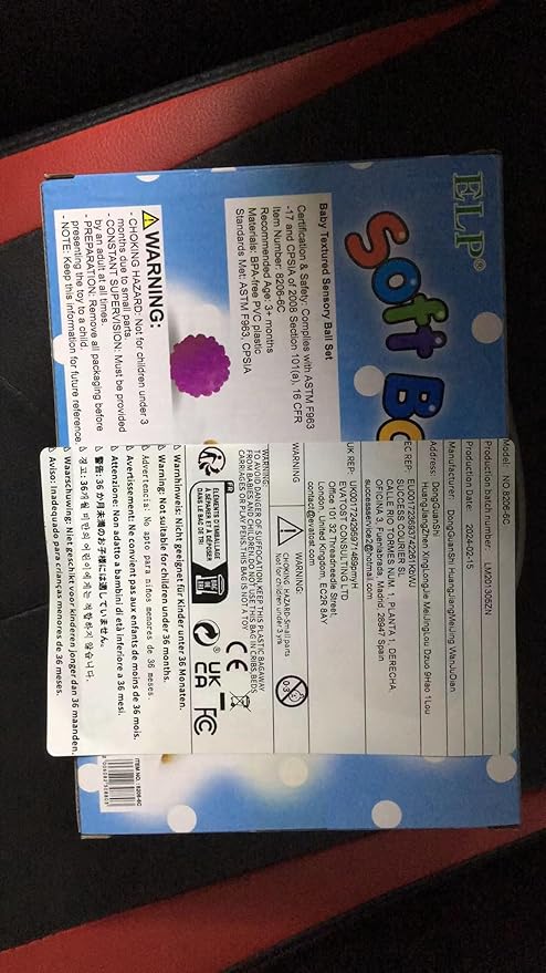 Sensory Balls for Baby Sensory Baby Toys 6 to 12 Months for Toddlers 1-3, Bright Color Textured Multi Soft Ball Gift Sets, Montessori Toys for Babies 6-12 Months Infant Toys (6 Pack)