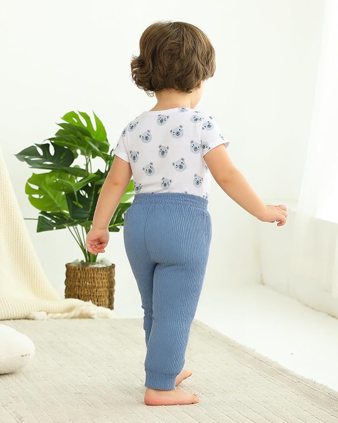 SUNNY PIGGY Baby Boy Clothes Newborn Infant Boys Outfits Romper Hat Pants 3PC Set 0-3 3-6 6-12 12-18 Month Clothing Gift