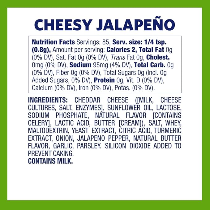 Kernel Season's Popcorn Seasoning, Cheesy Jalapeno, 2.4 Ounce (Pack of 6)