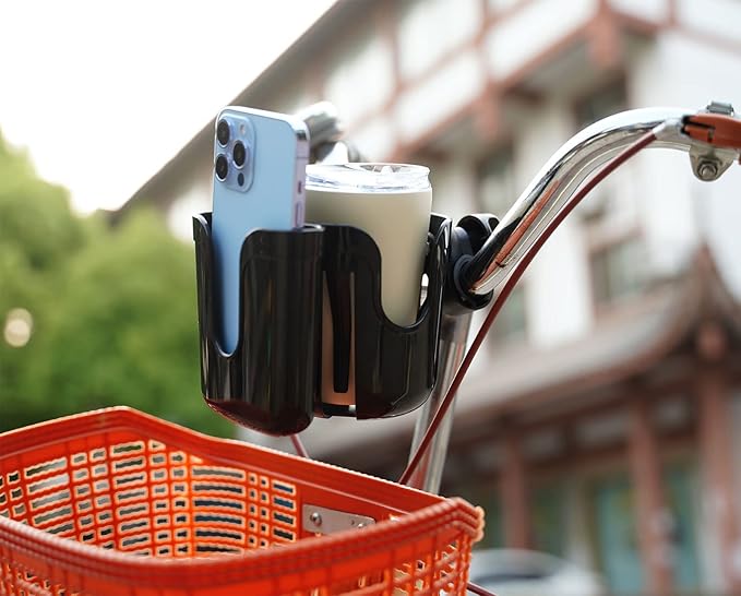 Universal Stroller & Walker Cup Holder Attachment - Fits Most Strollers, Wheelchairs, Bikes & Motorcycles