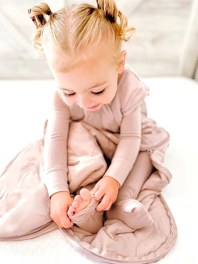 GUNAMUNA günamüna Unisex Baby, Toddler Wearable Blanket, Sleeping Bag Bamboo Rayon, Sleep Sack with Diaper Zipper, 1.0 TOG