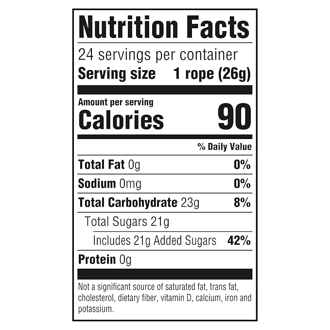 Nerds Rope Candy, Tropical Flavor, 0.92 Ounce Ropes (Pack of 24)