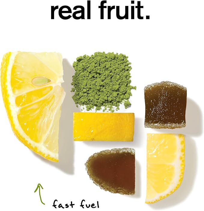 Skratch Labs Energy Chews | Gummies for Running, Cycling, and Sports Performance | Gel Alternative | Matcha + Lemon (10 Pack) | Gluten Free, Vegan