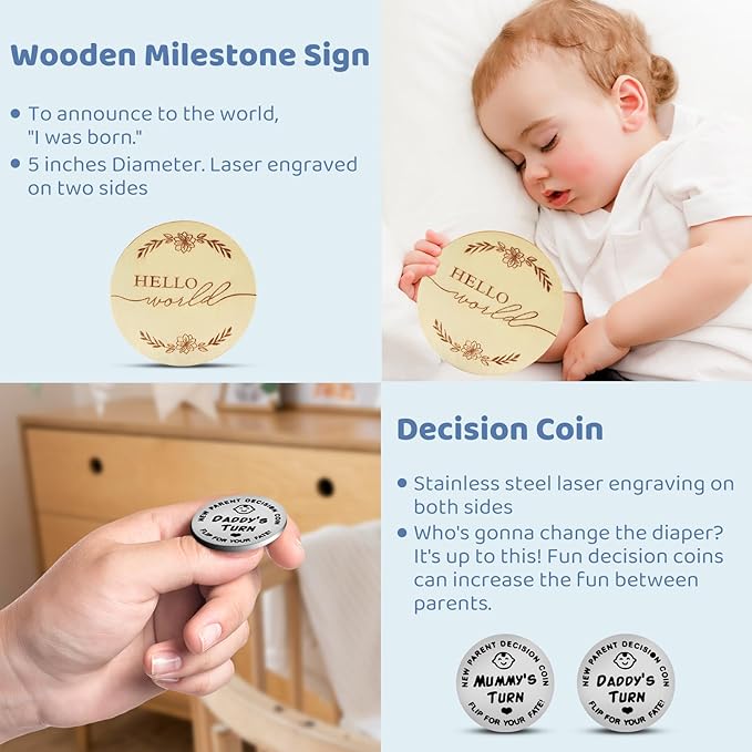 New Parents Gifts for Couples,Gender Reveal Gifts with New Mom and Dad Gifts Glass Cups Est 2025,Pregnancy Gifts for New Parents Gifts Basket,First Time Mom Gifts,Baby Shower Gifts