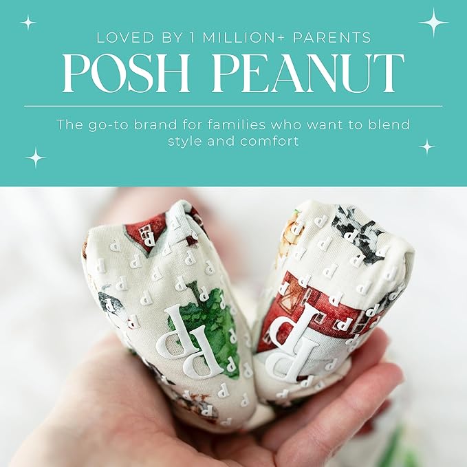 Posh Peanut Convertible Baby Sleepers - Girls Footless Baby Pajamas with 2 Way Zipper for Easy Diaper Changes